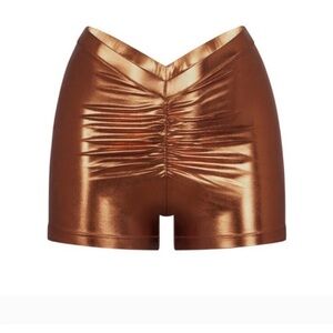 NWT Skims Metallic Swim V-Waist Short